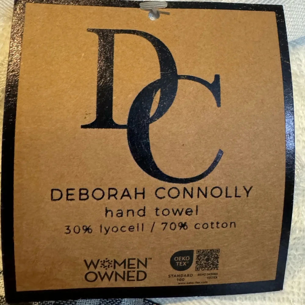 NWT Deborah Connolly 2 Pc. Hand Towels Set, Red Truck & Tree🌲 Buffalo Check